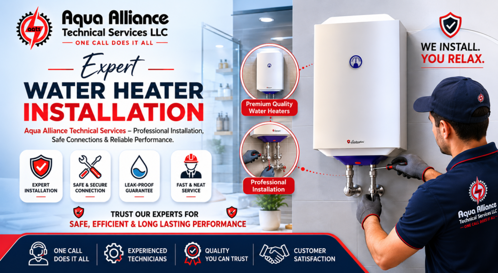 electric geyser installation service Dubai